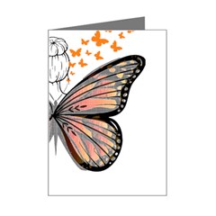 Butterflies T- Shirt Butterfly T- Shirt Mini Greeting Card by JamesGoode