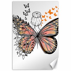 Butterflies T- Shirt Butterfly T- Shirt Canvas 24  X 36  by JamesGoode