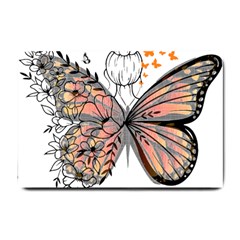 Butterflies T- Shirt Butterfly T- Shirt Small Doormat by JamesGoode