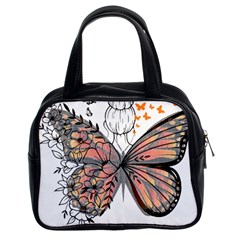 Butterflies T- Shirt Butterfly T- Shirt Classic Handbag (two Sides) by JamesGoode