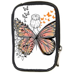 Butterflies T- Shirt Butterfly T- Shirt Compact Camera Leather Case by JamesGoode