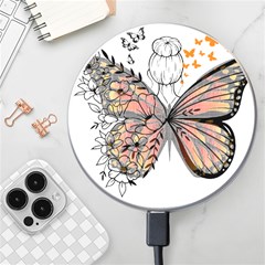 Butterflies T- Shirt Butterfly T- Shirt Wireless Fast Charger(white) by JamesGoode