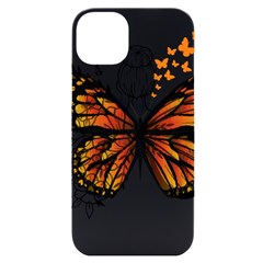 Butterflies T- Shirt Butterfly T- Shirt Iphone 14 Plus Black Uv Print Case by JamesGoode