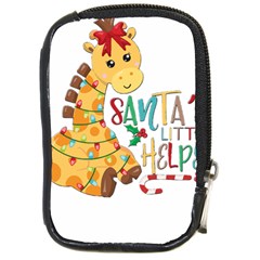 Giraffe T- Shirt Cute Giraffe T- Shirt Compact Camera Leather Case by ZUXUMI