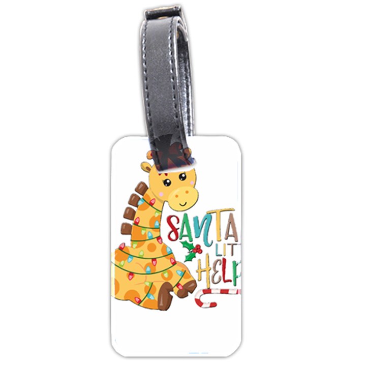 Giraffe T- Shirt Cute Giraffe T- Shirt Luggage Tag (two sides)