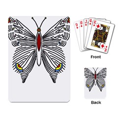 Butterfly Art T- Shirtbutterfly T- Shirt (1) Playing Cards Single Design (rectangle)