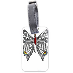 Butterfly Art T- Shirtbutterfly T- Shirt (1) Luggage Tag (one Side) by JamesGoode