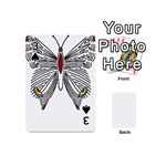 Butterfly Art T- Shirtbutterfly T- Shirt (1) Playing Cards 54 Designs (Mini) Front - Spade3