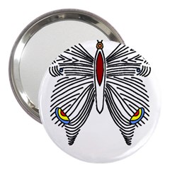 Butterfly Art T- Shirtbutterfly T- Shirt (1) 3  Handbag Mirrors