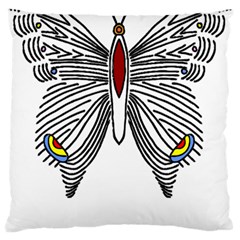 Butterfly Art T- Shirtbutterfly T- Shirt (1) Large Premium Plush Fleece Cushion Case (two Sides) by JamesGoode