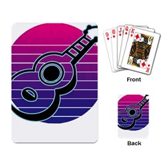 Girl Ukulele T- Shirt Ukulele Guitar T- Shirt Playing Cards Single Design (rectangle) by ZUXUMI