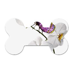 Butterfly Art T- Shirtbutterfly T- Shirt (2) Dog Tag Bone (One Side)