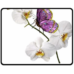 Butterfly Art T- Shirtbutterfly T- Shirt (2) Fleece Blanket (Medium)