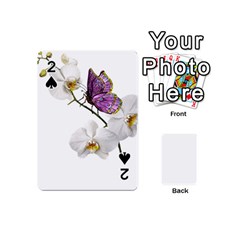 Butterfly Art T- Shirtbutterfly T- Shirt (2) Playing Cards 54 Designs (Mini)