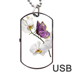 Butterfly Art T- Shirtbutterfly T- Shirt (2) Dog Tag USB Flash (Two Sides)