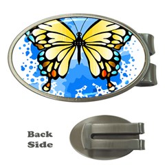 Butterfly Art T- Shirtbutterfly T- Shirt Money Clips (oval)  by JamesGoode