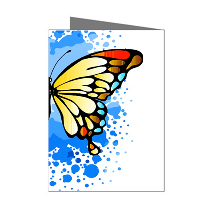 Butterfly Art T- Shirtbutterfly T- Shirt Mini Greeting Cards (Pkg of 8)