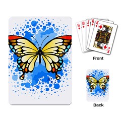 Butterfly Art T- Shirtbutterfly T- Shirt Playing Cards Single Design (rectangle)