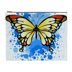 Butterfly Art T- Shirtbutterfly T- Shirt Cosmetic Bag (xl)