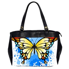 Butterfly Art T- Shirtbutterfly T- Shirt Oversize Office Handbag (2 Sides) by JamesGoode