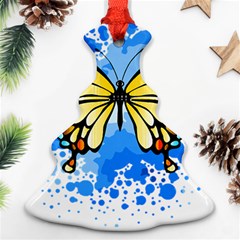 Butterfly Art T- Shirtbutterfly T- Shirt Ornament (christmas Tree) 