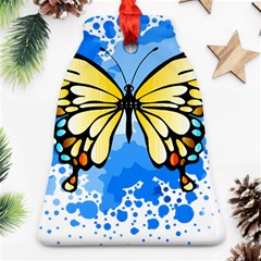 Butterfly Art T- Shirtbutterfly T- Shirt Ornament (bell)