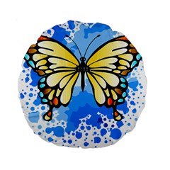 Butterfly Art T- Shirtbutterfly T- Shirt Standard 15  Premium Round Cushions by JamesGoode