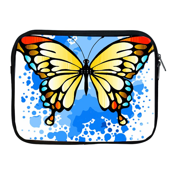 Butterfly Art T- Shirtbutterfly T- Shirt Apple iPad 2/3/4 Zipper Cases