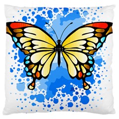 Butterfly Art T- Shirtbutterfly T- Shirt Standard Premium Plush Fleece Cushion Case (two Sides) by JamesGoode