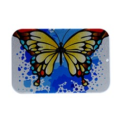 Butterfly Art T- Shirtbutterfly T- Shirt Open Lid Metal Box (silver)   by JamesGoode