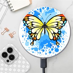 Butterfly Art T- Shirtbutterfly T- Shirt Wireless Fast Charger(white) by JamesGoode