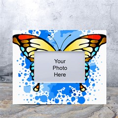 Butterfly Art T- Shirtbutterfly T- Shirt White Tabletop Photo Frame 4 x6  by JamesGoode