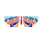 Butterfly Embroidery Effect T- Shirt Butterfly Embroidery Effect T- Shirt Oblong Satin Scarf (16  x 60 ) Front