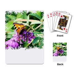 Butterfly T- Shirt Butterfly & Buddleia T- Shirt Playing Cards Single Design (rectangle)