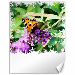 Butterfly T- Shirt Butterfly & Buddleia T- Shirt Canvas 12  X 16  by JamesGoode