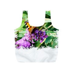 Butterfly T- Shirt Butterfly & Buddleia T- Shirt Full Print Recycle Bag (s) by JamesGoode