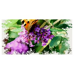 Butterfly T- Shirt Butterfly & Buddleia T- Shirt Banner And Sign 8  X 4  by JamesGoode