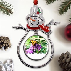 Butterfly T- Shirt Butterfly & Buddleia T- Shirt Metal Snowman Ornament