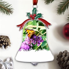 Butterfly T- Shirt Butterfly & Buddleia T- Shirt Metal Holly Leaf Bell Ornament