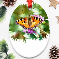 Butterfly T- Shirt Butterfly T- Shirt Ornament (oval)