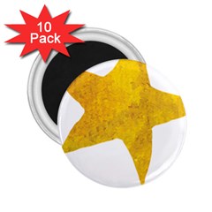 Gold Star T- Shirt Watercolor Gold Star T- Shirt 2 25  Magnets (10 Pack)  by ZUXUMI