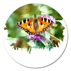 Butterfly T- Shirt Butterfly T- Shirt Magnet 5  (round) by JamesGoode