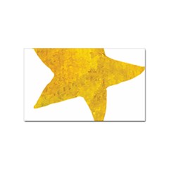 Gold Star T- Shirt Watercolor Gold Star T- Shirt Sticker Rectangular (100 Pack) by ZUXUMI