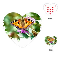 Butterfly T- Shirt Butterfly T- Shirt Playing Cards Single Design (heart)