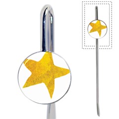 Gold Star T- Shirt Watercolor Gold Star T- Shirt Book Mark by ZUXUMI