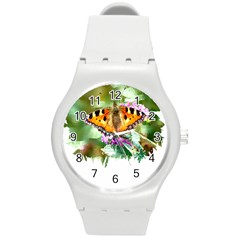 Butterfly T- Shirt Butterfly T- Shirt Round Plastic Sport Watch (m) by JamesGoode