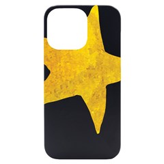 Gold Star T- Shirt Watercolor Gold Star T- Shirt Iphone 14 Pro Max Black Uv Print Case