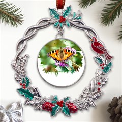 Butterfly T- Shirt Butterfly T- Shirt Metal X mas Wreath Holly Leaf Ornament