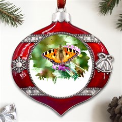 Butterfly T- Shirt Butterfly T- Shirt Metal Snowflake And Bell Red Ornament