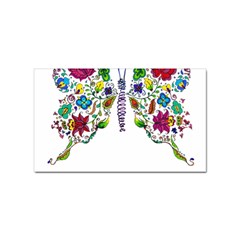 Butterfly T- Shirt Butterfly T- Shirt Sticker (Rectangular)